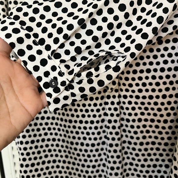 Antilia Femme Polka Dot Button Down Blouse - Picture 4 of 7